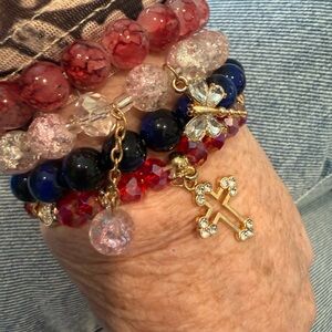 Elegant Multi-Color Beaded Bracelet Set